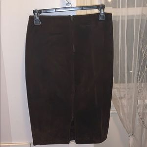 Suede skirt